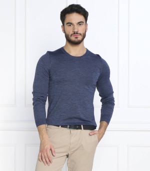 BOSS BLACK Wełniany sweter Leno-P | Slim Fit