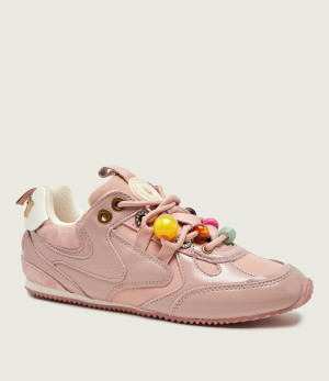 Kurt Geiger Skórzane sneakersy Kurt Bead Slim | zamsz