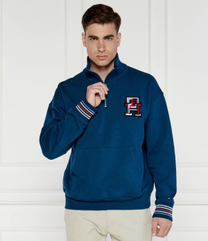 Tommy Hilfiger Bluza MONOGRAM TIPPED 1/4 ZIP | Oversize fit