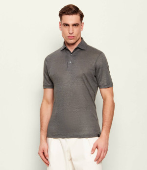 Gran Sasso Lniane polo | Slim Fit