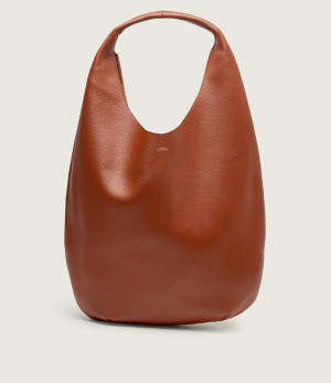 A.P.C. Skórzane hobo Le Neige
