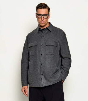 Karl Lagerfeld Koszula | Loose fit | z dodatkiem wełny