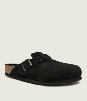 Birkenstock Mule Boston | shearling | zamsz | z dodatkiem wełny