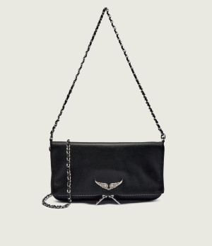 Zadig&Voltaire Skórzana torebka na ramię ROCK