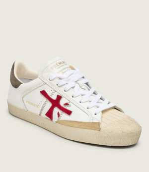 Premiata Skórzane sneakersy Steven 8044 | zamsz