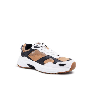 BOSS BLACK Skórzane sneakersy Levitt_Runn_lt