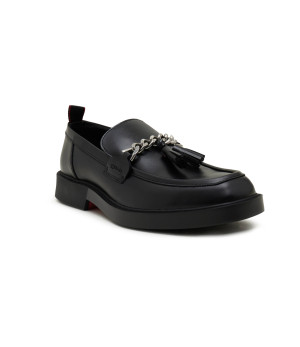 HUGO Skórzane loafersy Iker_mocc_lt