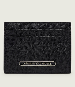 Armani Exchange Skórzane etui na karty