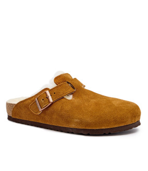 Birkenstock Mule Boston VL | shearling | zamsz | z dodatkiem wełny