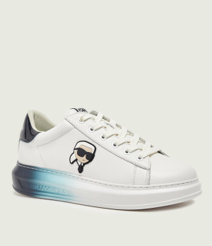 Karl Lagerfeld Skórzane sneakersy KAPRI Ombre NFT Lo Lace