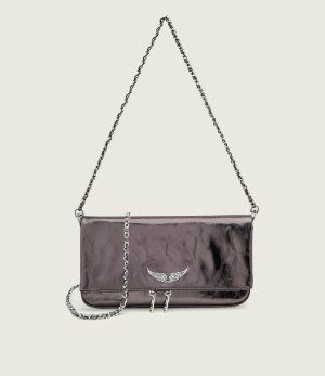 Zadig&Voltaire Skórzana kopertówka ROCK VINTAGE