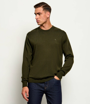 Calvin Klein Wełniany sweter | Regular Fit
