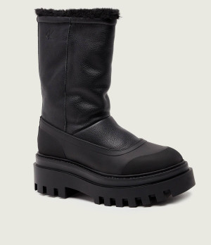 Calvin Klein Jeans Śniegowce | skóra | shearling