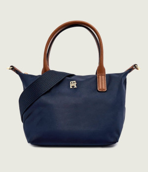 Tommy Hilfiger Torebka na ramię POPETTE | z dodatkiem skóry
