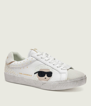 Karl Lagerfeld Skórzane sneakersy Skool Ikonic