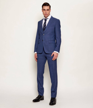 BOSS BLACK Garnitur H-Huge-2Pcs-253 | Slim Fit | z dodatkiem wełny