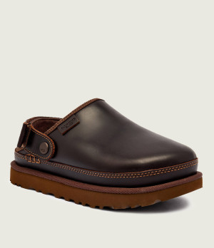 UGG Skórzane mule 2w1 W Goldenstar Clog Lthr Regen