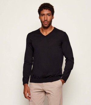 BOSS BLACK Wełniany sweter Melba-P | Slim Fit