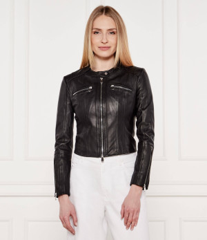 Pinko Skórzana kurtka BORDERLINE | Slim Fit