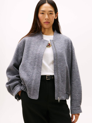 Tommy Hilfiger Wełniana kurtka bomber Bleecker | Regular Fit