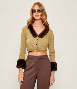 Pinko Kardigan 2w1 BLUE LAGOON | Cropped Fit