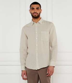 BOSS ORANGE Lniana koszula Relegant_6 | Regular Fit