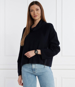 Emporio Armani Wełniany sweter | Relaxed fit | z dodatkiem kaszmiru