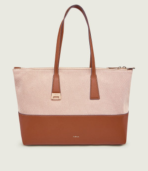 Furla Shopperka FURLA OLIVIA | z dodatkiem skóry