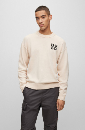 HUGO Wełniany sweter San Cassio-L | Regular Fit