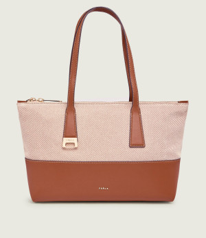Furla Shopperka FURLA OLIVIA | z dodatkiem skóry