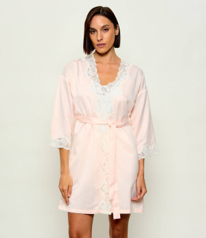 LAUREN RALPH LAUREN Satynowy Szlafrok | Regular Fit