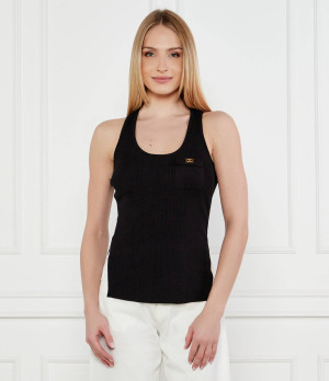 Elisabetta Franchi Top | Slim Fit | z dodatkiem jedwabiu