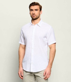 BOSS BLACK Lniana koszula C-ROAN-K-SH-262 | Slim Fit | stretch