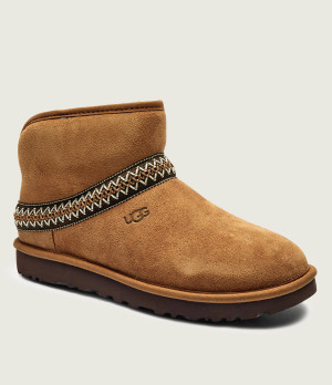 UGG Śniegowce CLASSIC MINI CRESCENT | zamsz