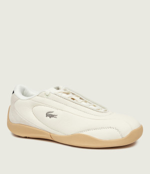 Lacoste Skórzane sneakersy Median | zamsz