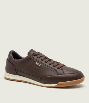 BOSS BLACK Skórzane sneakersy Nitan_Lowp_lt