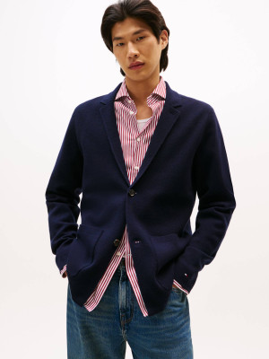 Tommy Hilfiger Wełniany kardigan | Regular Fit