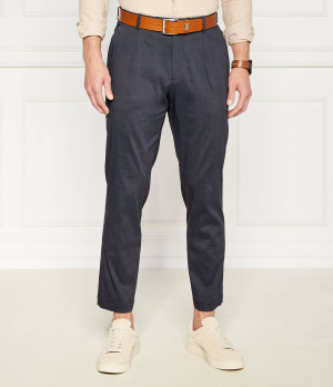 BOSS BLACK Lniane spodnie chino P-Perin-RDS-WG-242 | Relaxed fit