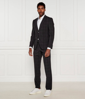 BOSS BLACK Wełniany garnitur P-Huge-2Pcs-252 | Slim Fit