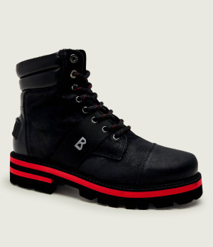 Bogner Skórzane buty wysokie Courchevel 4 | z dodatkiem wełny