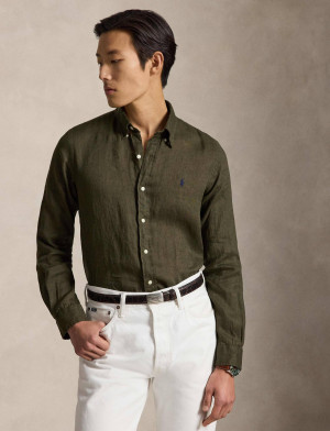 POLO RALPH LAUREN Lniana koszula | Custom fit