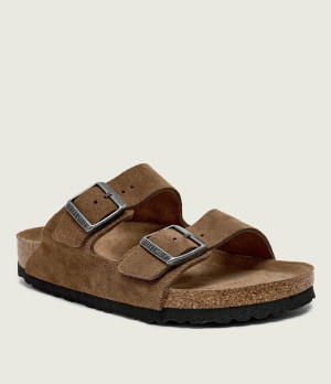 Birkenstock Klapki Arizona SFB LEVE | zamsz | narrow fit