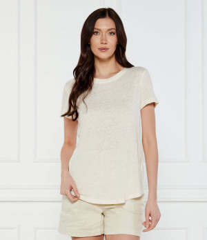 LAUREN RALPH LAUREN Lniany t-shirt | Regular Fit