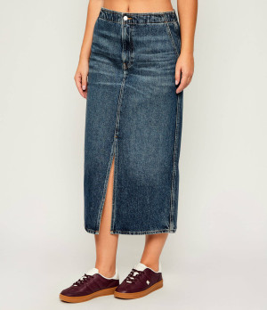 Calvin Klein Jeans Jeansowa spódnica | high rise