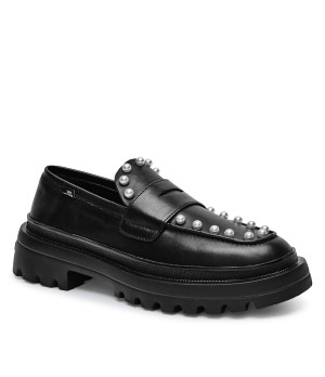 Love Moschino Skórzane loafersy