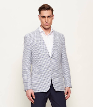 BOSS BLACK Marynarka H-Hutson-262 | Regular Fit | z dodatkiem lnu
