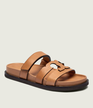 TORY BURCH Skórzane klapki INES