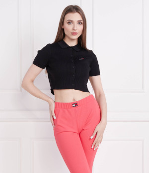 Tommy Jeans Sweter TJW BUTTON THRU | Cropped Fit