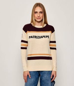 Patrizia Pepe Sweter | Regular Fit | z dodatkiem wełny