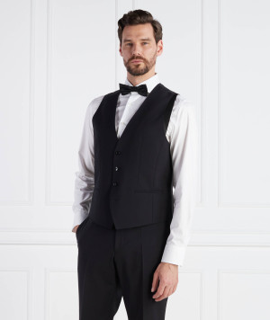 BOSS BLACK Wełniana kamizelka | Slim Fit